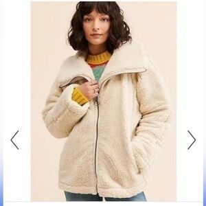 Free People Off-White Teddy Jacket NWT